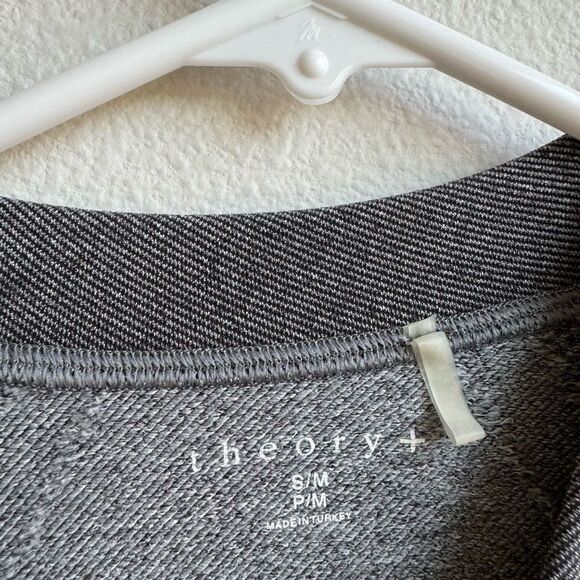 Theory Mens Bruiser Spike Knit Gray Crewneck Nylon Spandex Size Small Medium - Picture 4 of 7